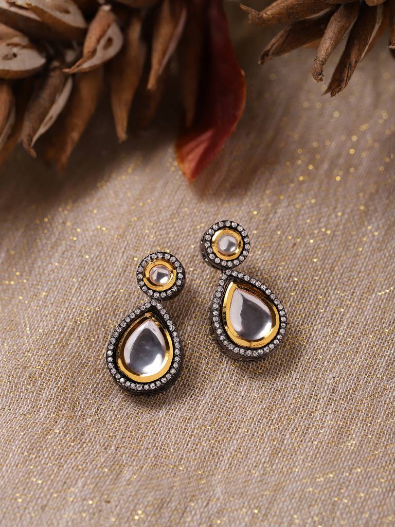 Drop Kundan Studs : RRMJ22-66