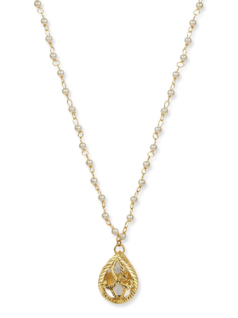 Teardrop Gold Kundan Neckpiece : RRMJ22-74