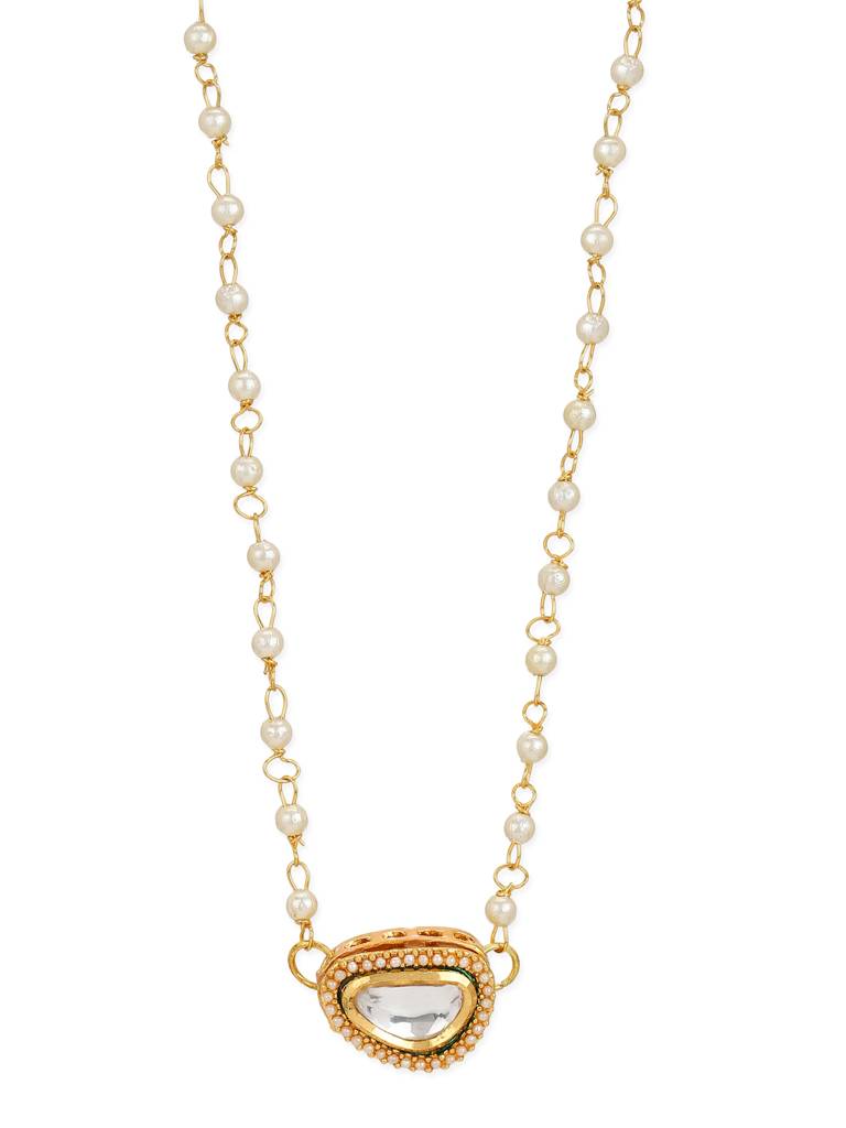 Gold-Plated & White Brass Chain : RRMJ22-75