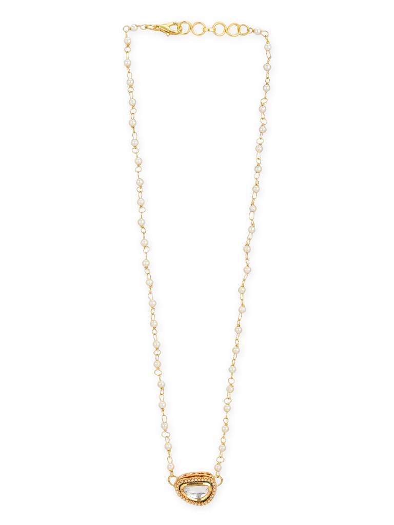 Gold-Plated & White Brass Chain : RRMJ22-75