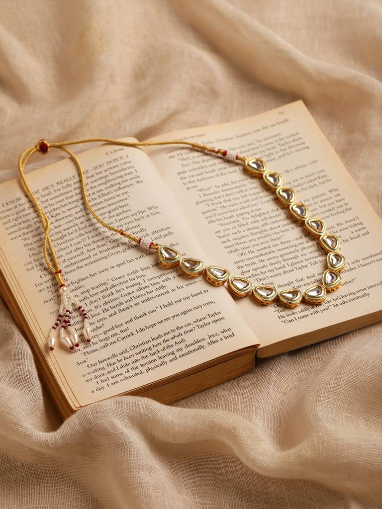 Sea Green Kundan Neckpiece : RRMJ22-83