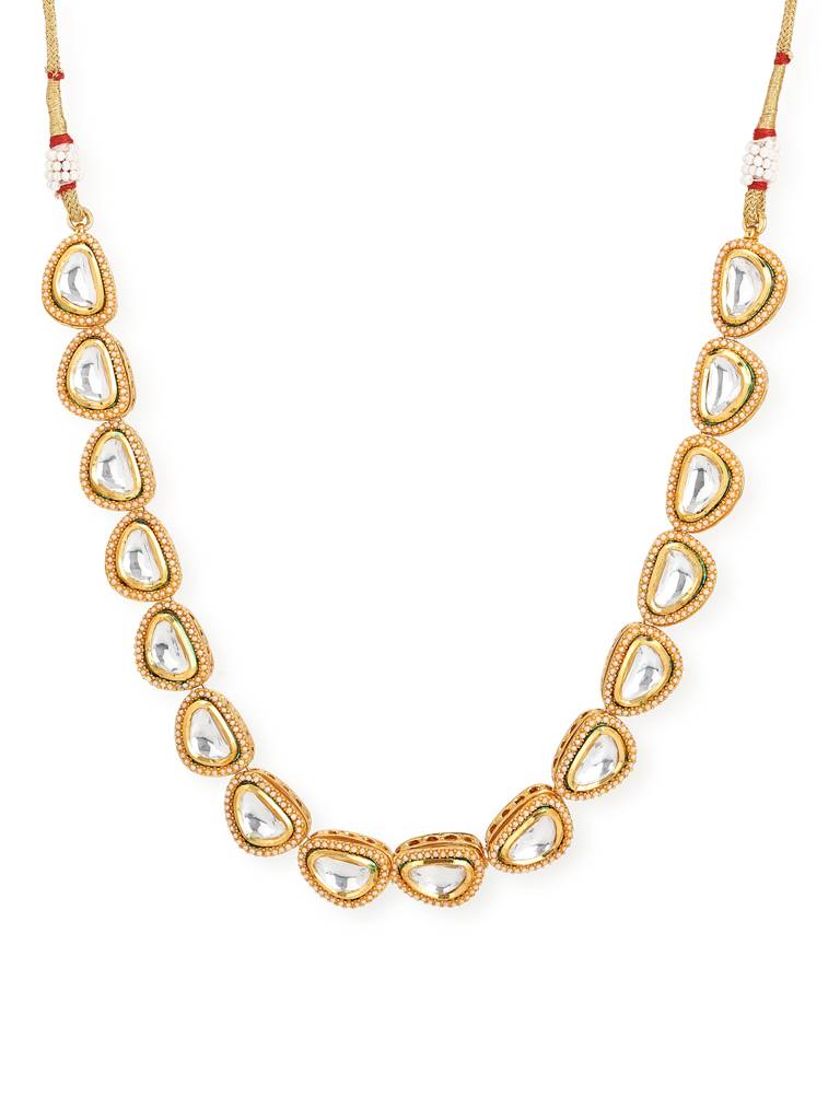 White Pearl Kundan Neckpiece : RRMJ22-84