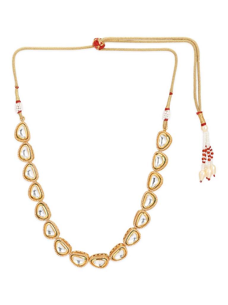 White Pearl Kundan Neckpiece : RRMJ22-84