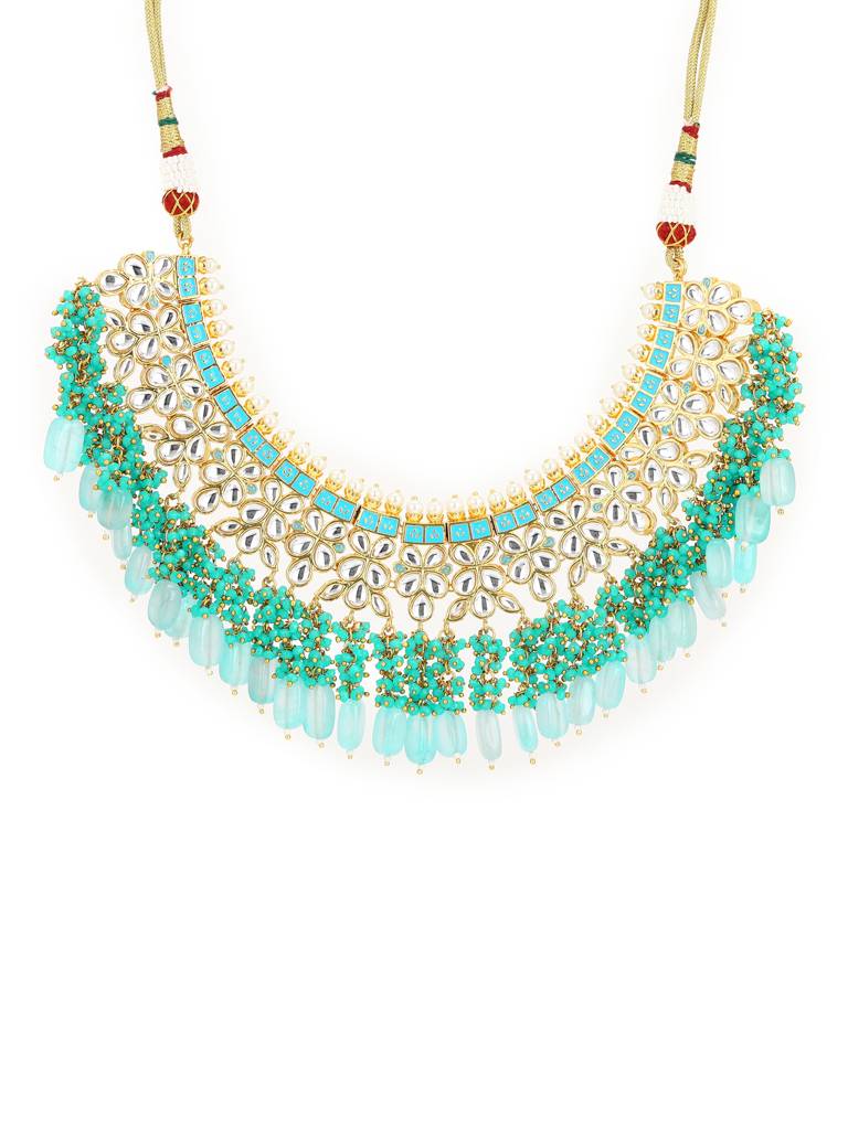 Kundan Neckpiece With Stonework : RRMJ22-95