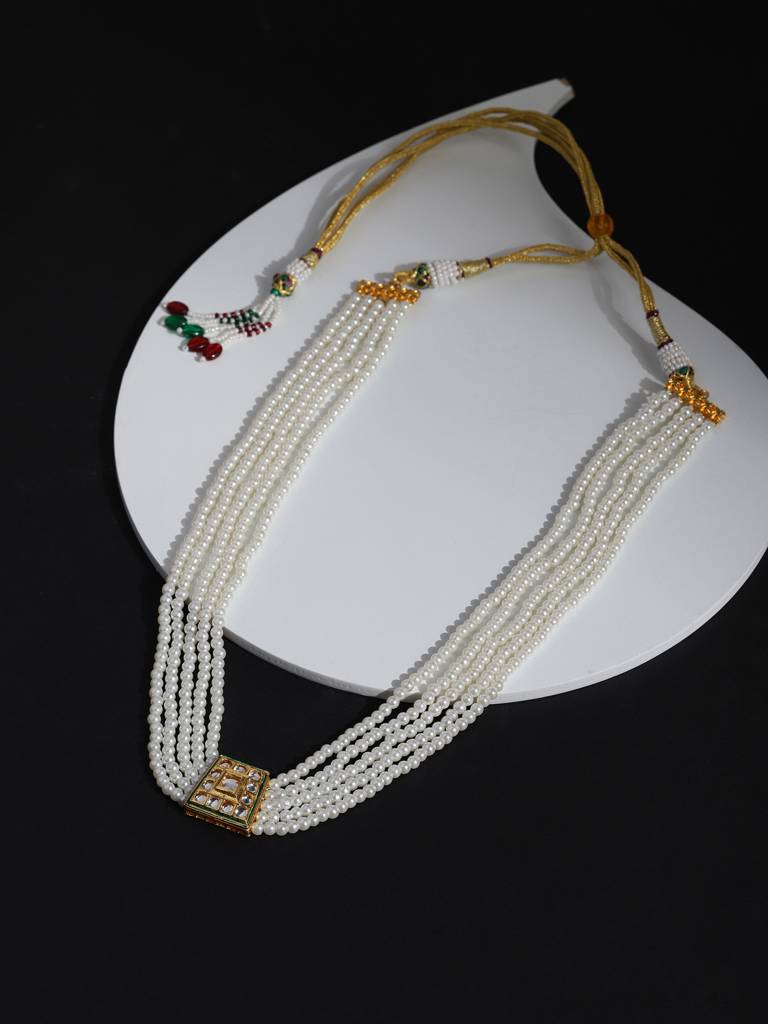 Kundan & Pearl Layered Neckpiece : RROCT22-22