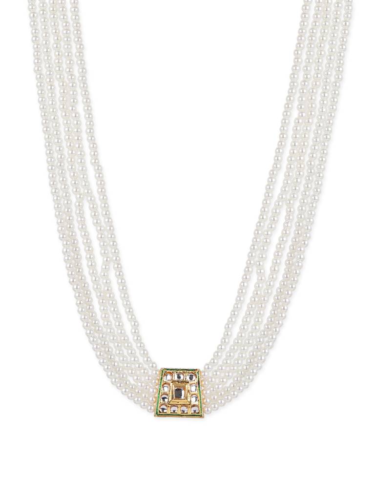Kundan & Pearl Layered Neckpiece : RROCT22-22