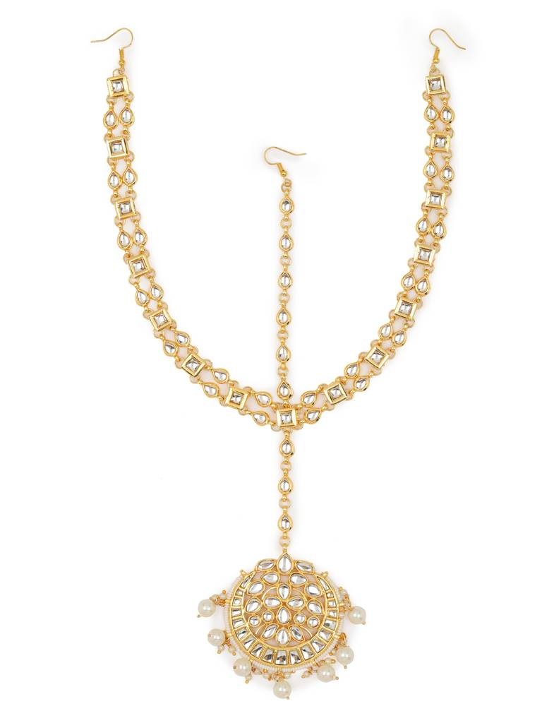 Kundan Chand Centerpiece Matha Patti : RROCT22-50