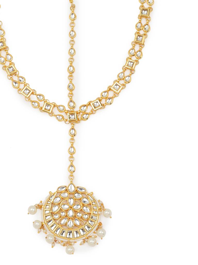 Kundan Chand Centerpiece Matha Patti : RROCT22-50