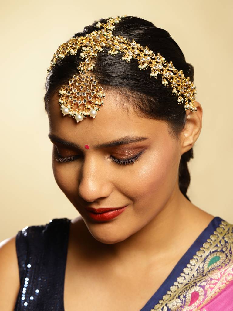 Maharani Kundan & Pearl Matha Patti : RROCT22-52