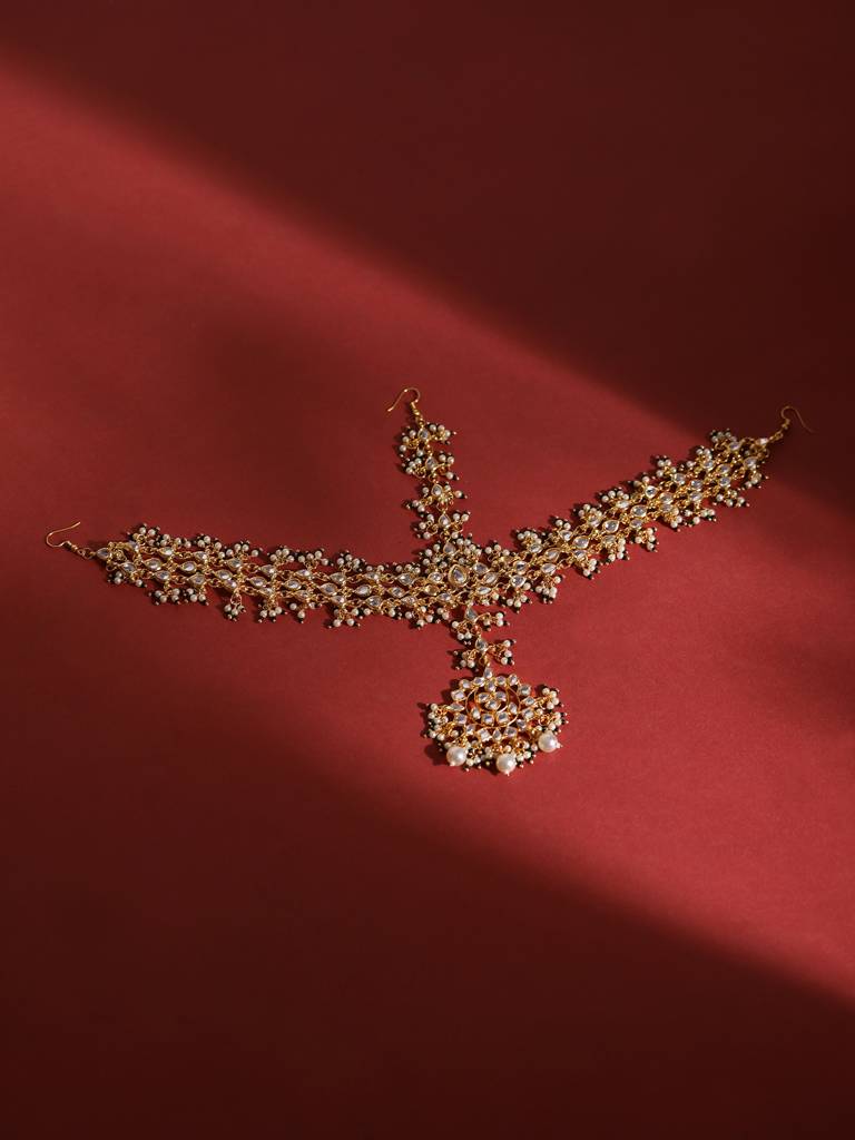 Maharani Kundan & Pearl Matha Patti : RROCT22-52
