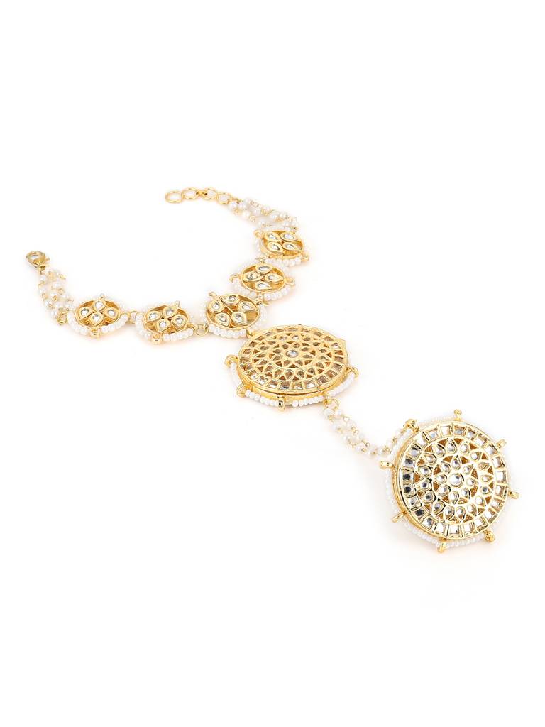 Meenakari Kundan Hand Harness : RROCT22-73