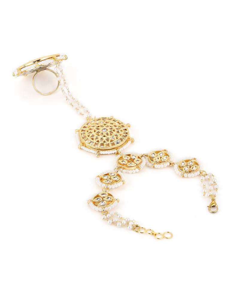 Meenakari Kundan Hand Harness : RROCT22-73