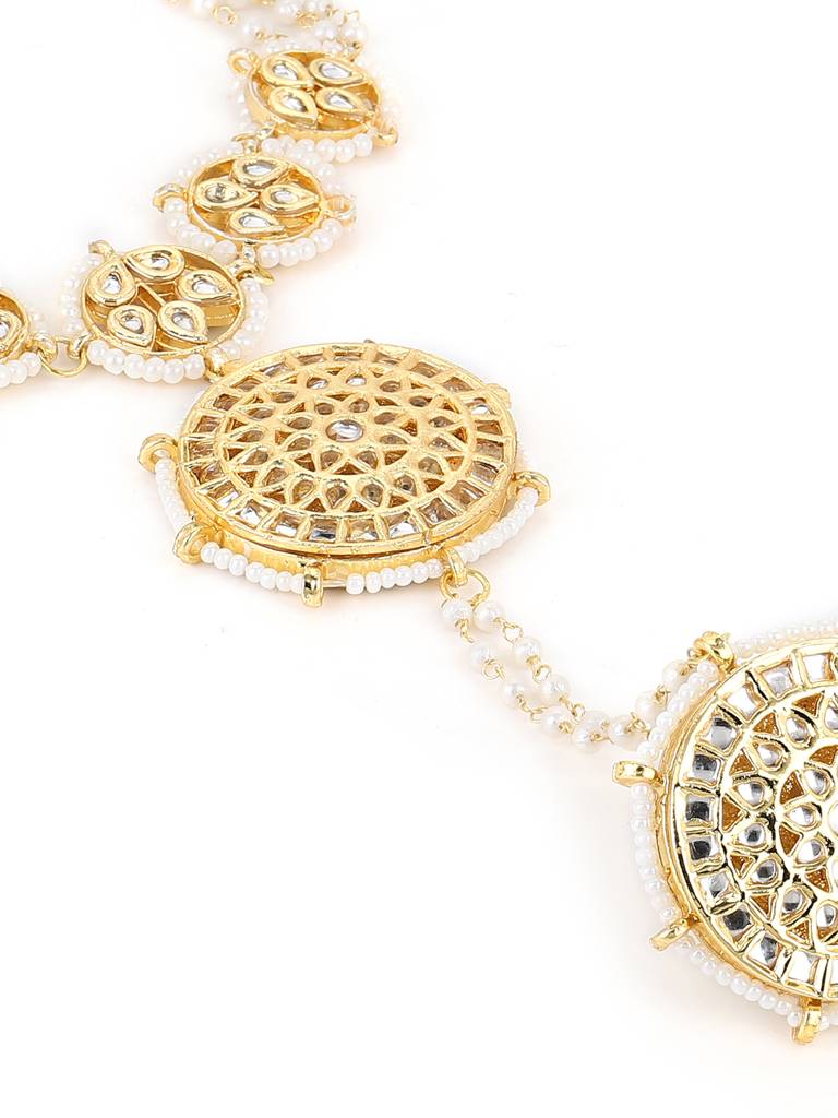 Meenakari Kundan Hand Harness : RROCT22-73
