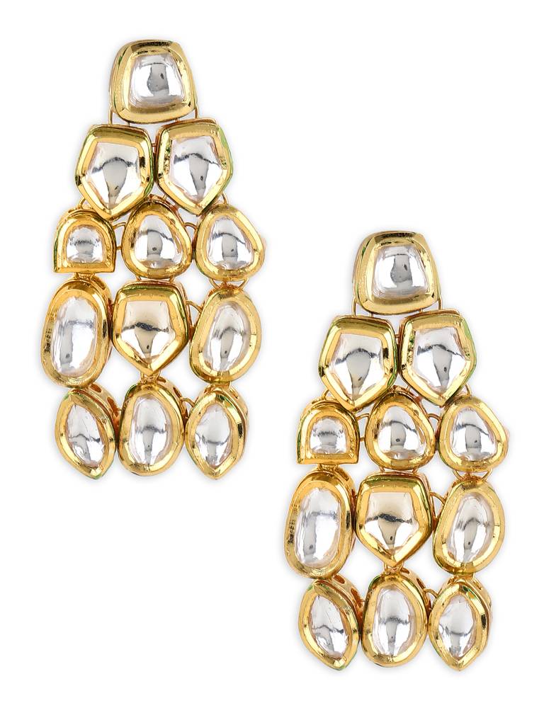 Kundan Waterfall Earrings : RROCT22-88