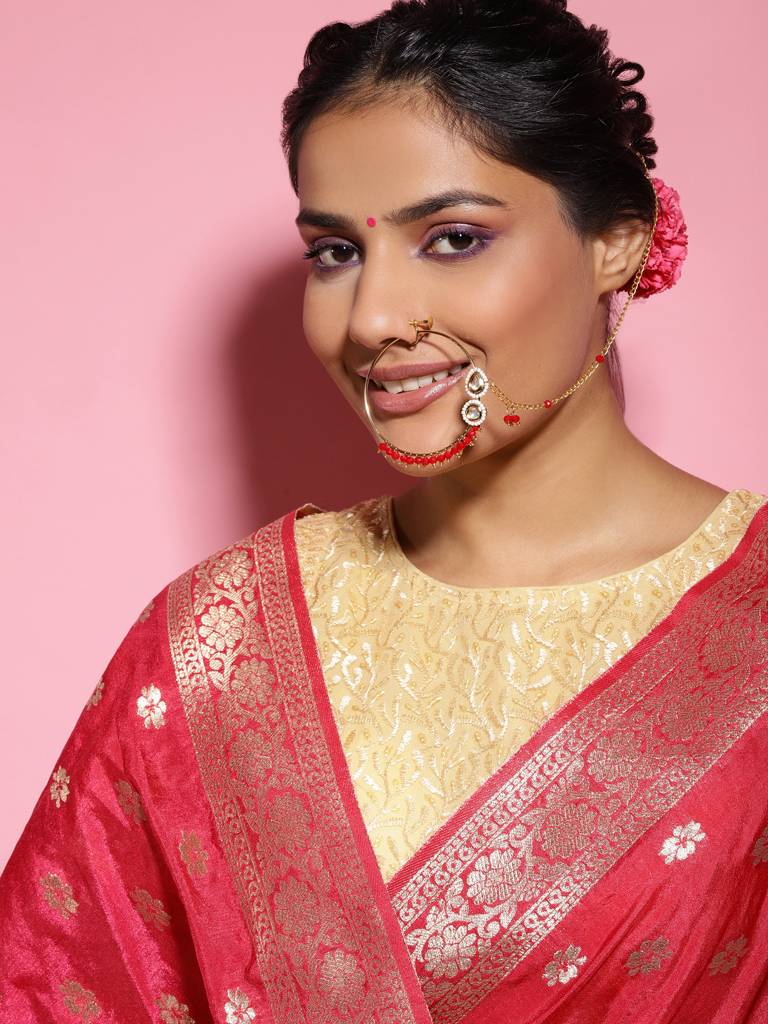 Maharani Beaded Nose Ring : RROCT22-9