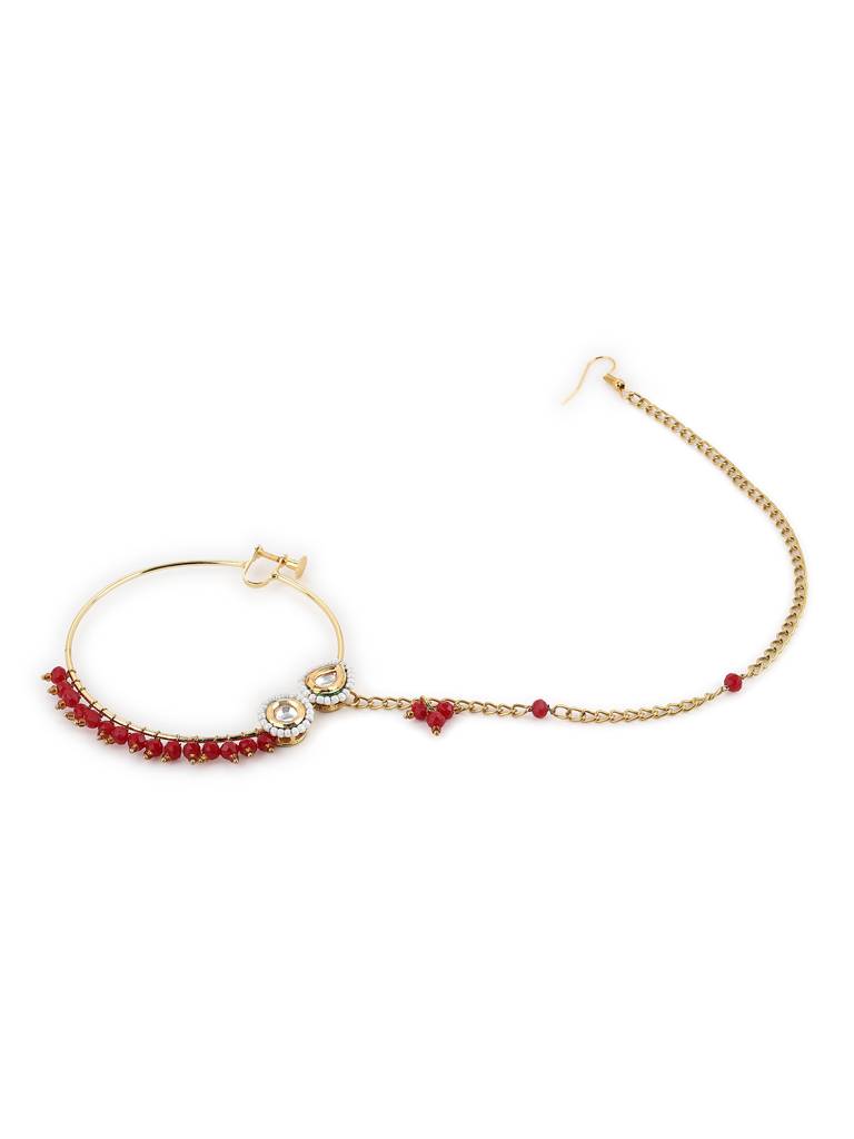 Maharani Beaded Nose Ring : RROCT22-9
