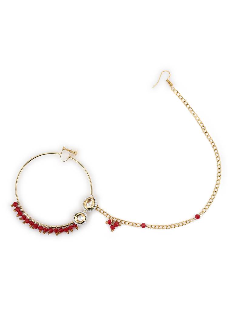 Maharani Beaded Nose Ring : RROCT22-9