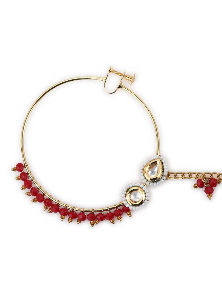 Maharani Beaded Nose Ring : RROCT22-9
