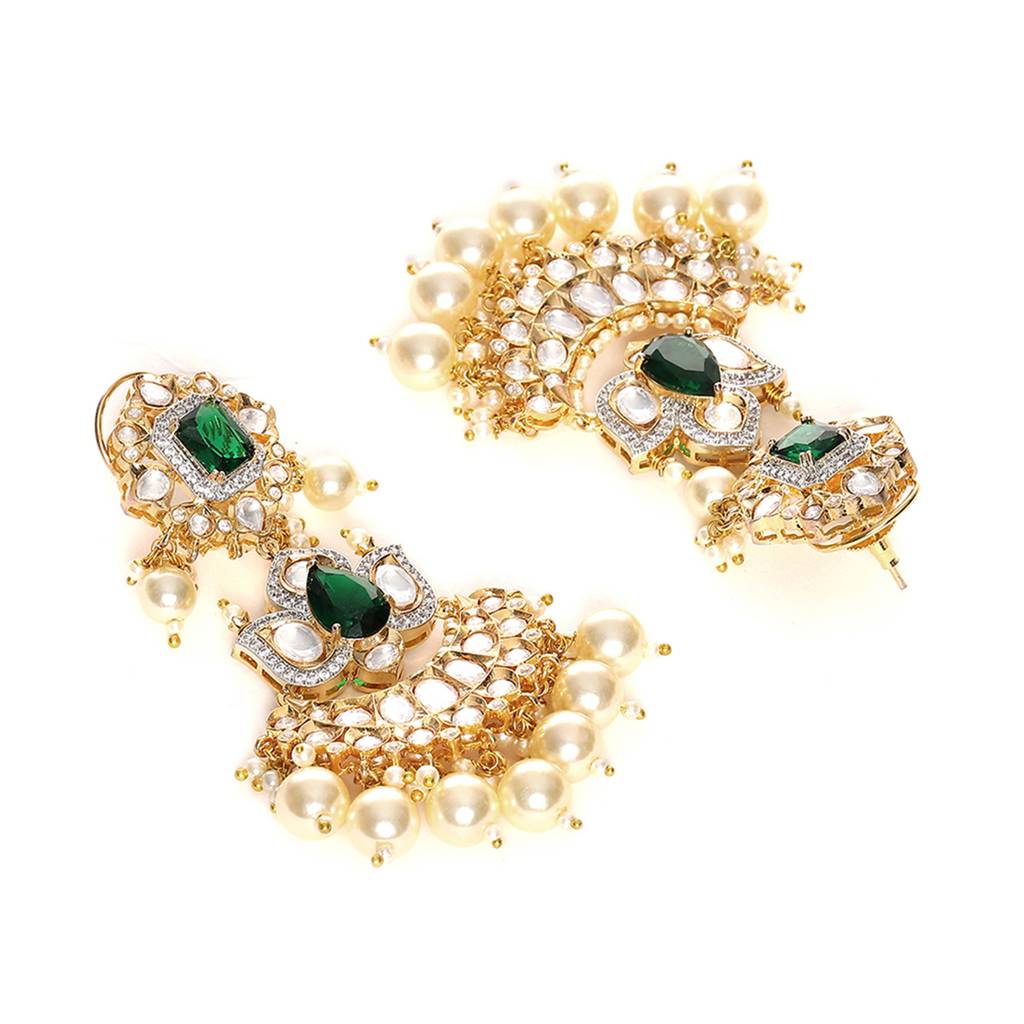 Dangler Kundan Earrings With Pearls : RRSEP24-11