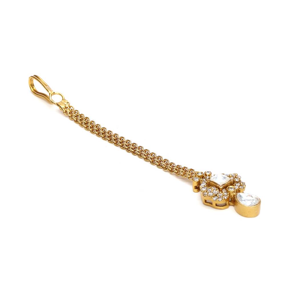 Kundan Maang Tikka With Diamond For Women : RRSEP24-26