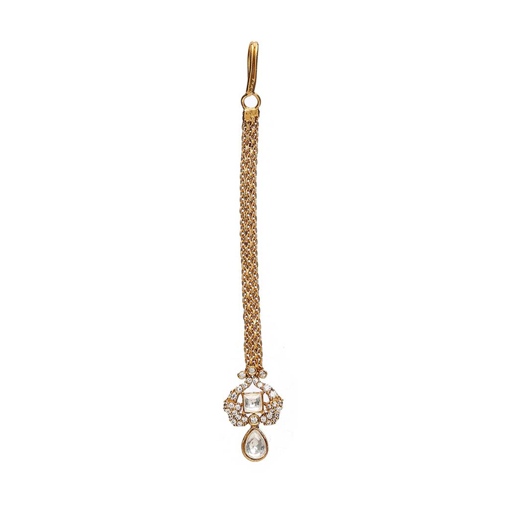 Kundan Maang Tikka With Diamond For Women : RRSEP24-26
