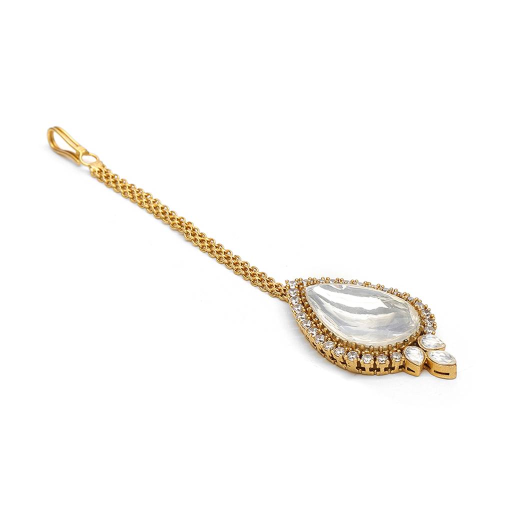 Kundan Maang Tikka With Diamond : RRSEP24-29