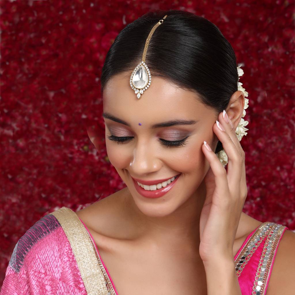 Kundan Maang Tikka With Diamond : RRSEP24-29