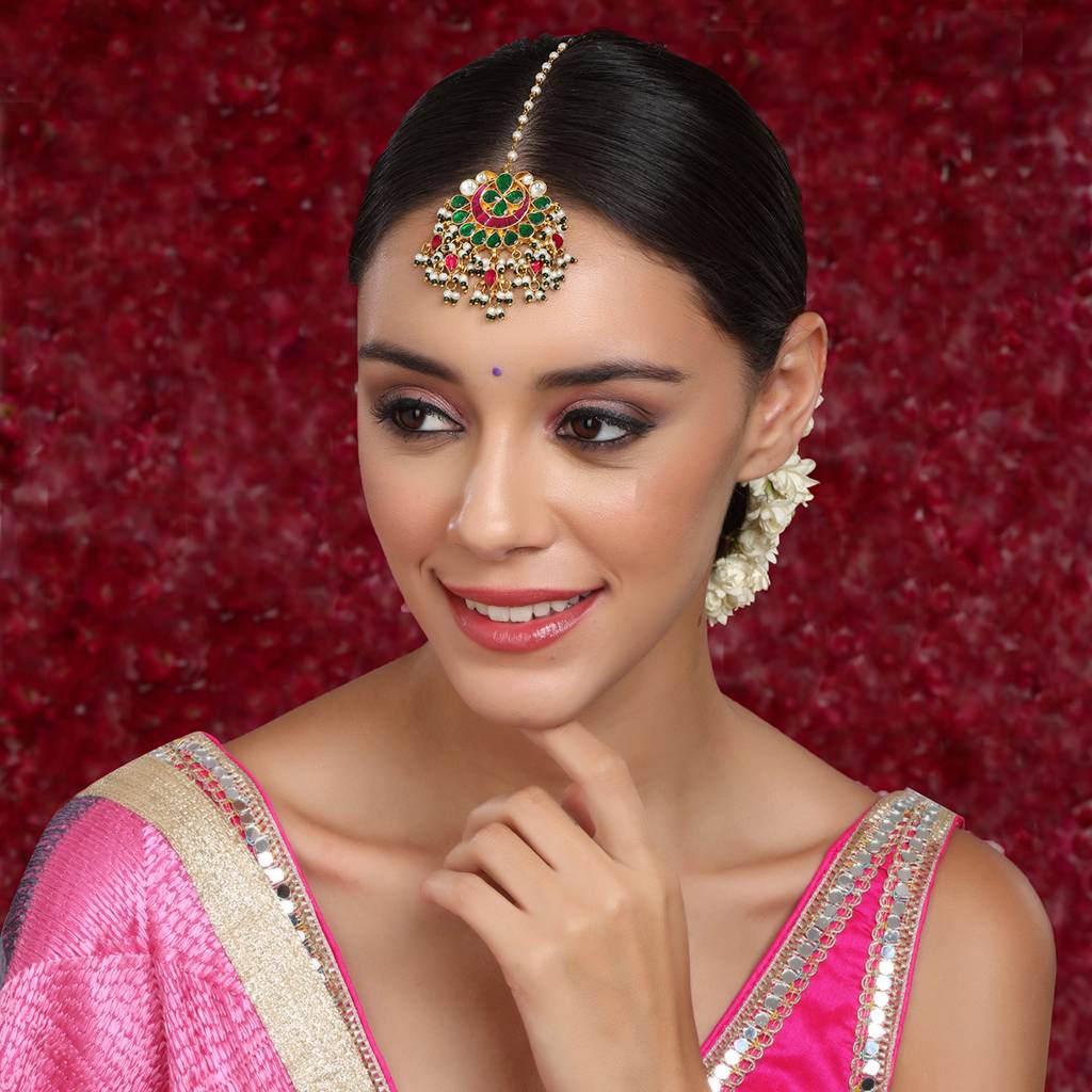 Multi Meenakari Maang Tikka : RRSEP24-34
