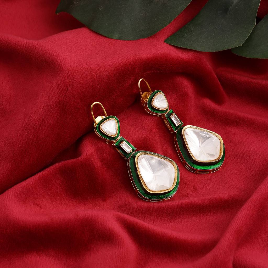 Kundan And Meenakar Earrings : RRSEP24-5