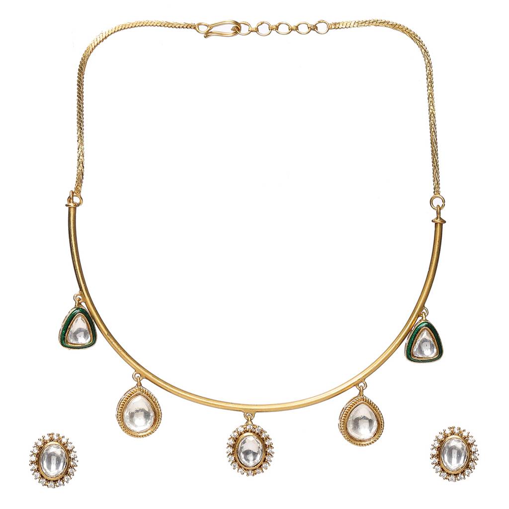 Kundan Hasli With Matching Studs : RRSEP24-70
