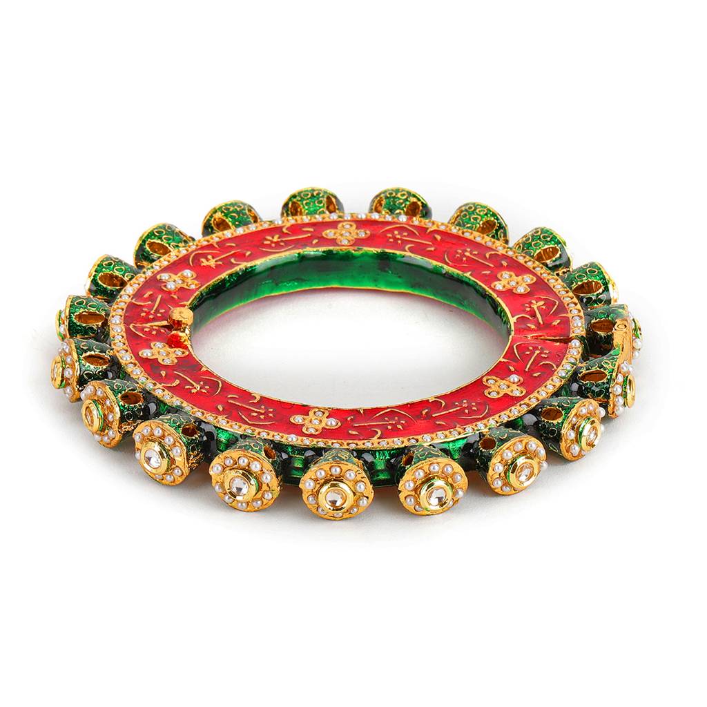 Meenakari Handcrafted Heavy Bangles (Set Of 2) : RRSEP24-82