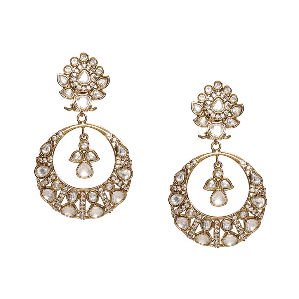 Chand Kundan Earrings : RRSEP24-8