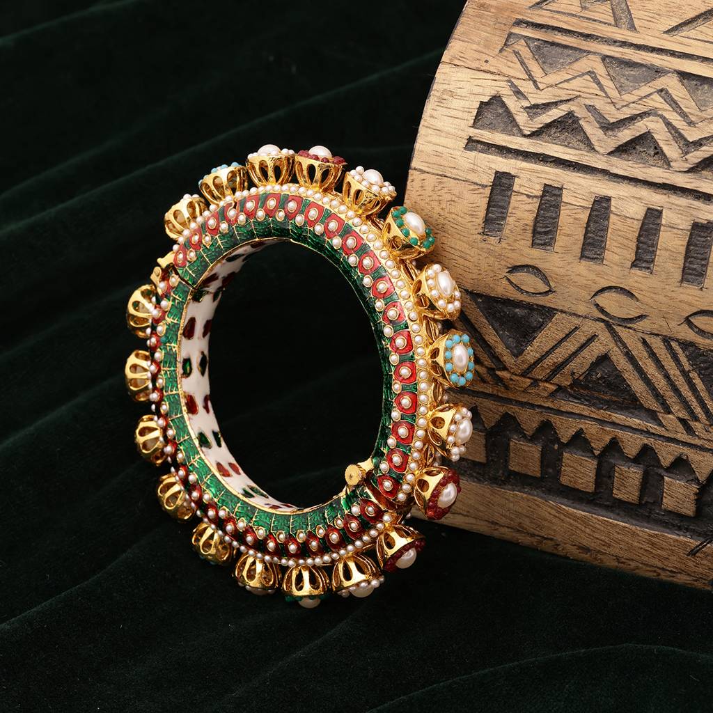 Multi Meenakari Handcrafted Heavy Bangle : RRSEP24-98