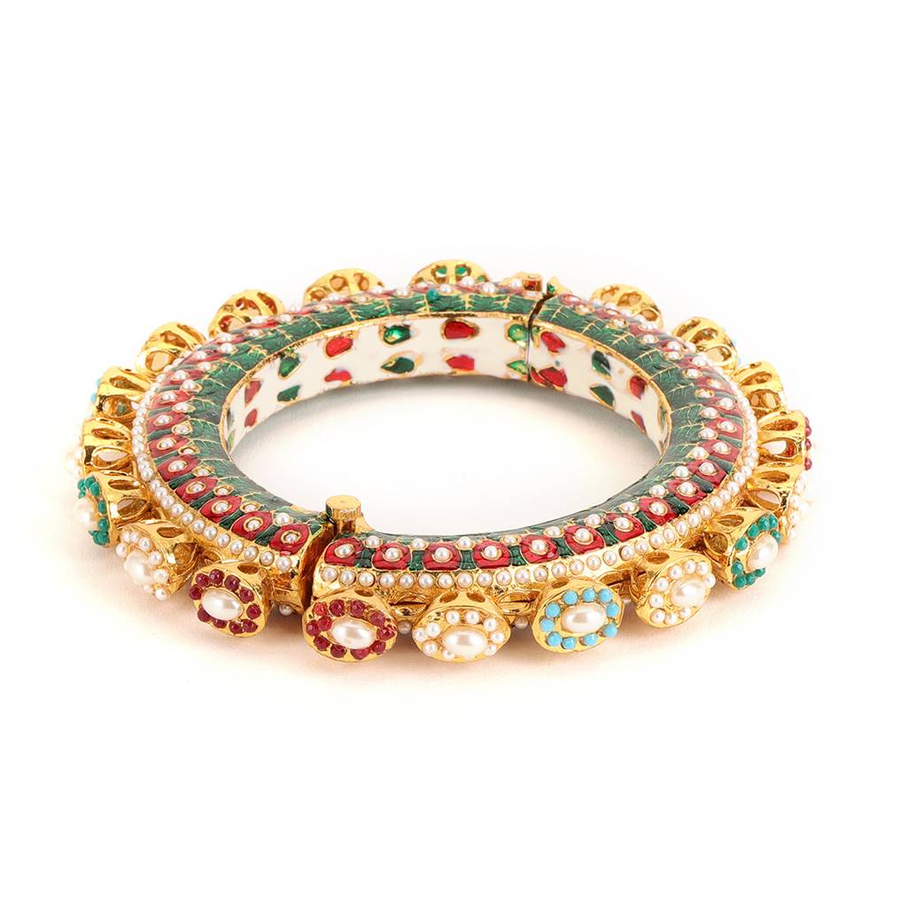 Multi Meenakari Handcrafted Heavy Bangle : RRSEP24-98