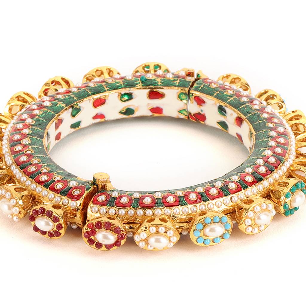 Multi Meenakari Handcrafted Heavy Bangle : RRSEP24-98