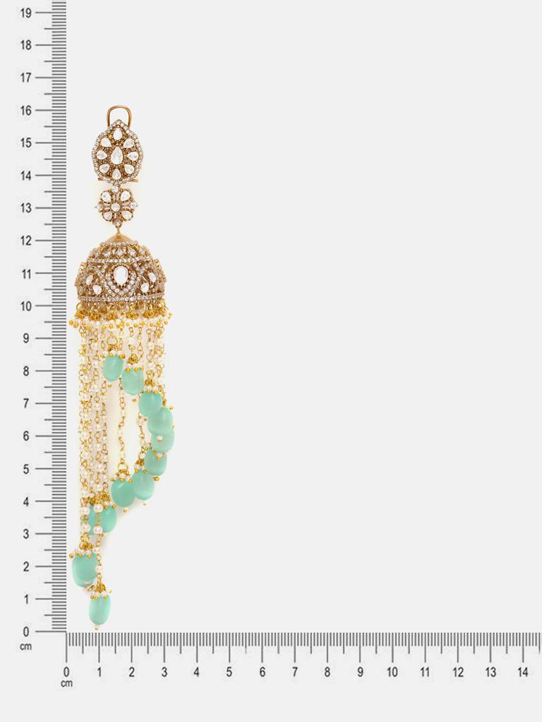 Diamond And Stone Jhumka Earrings : RRSEP25-20