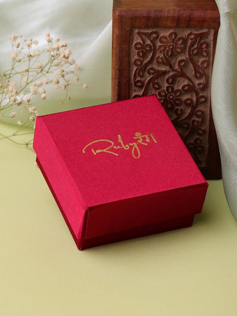 Maroon Kundan Maang Tikka : RRSEP25-33