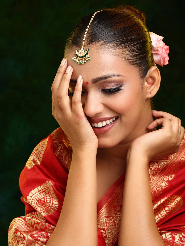 Half Moon Kundan Maang Tikka : RRSEP25-39