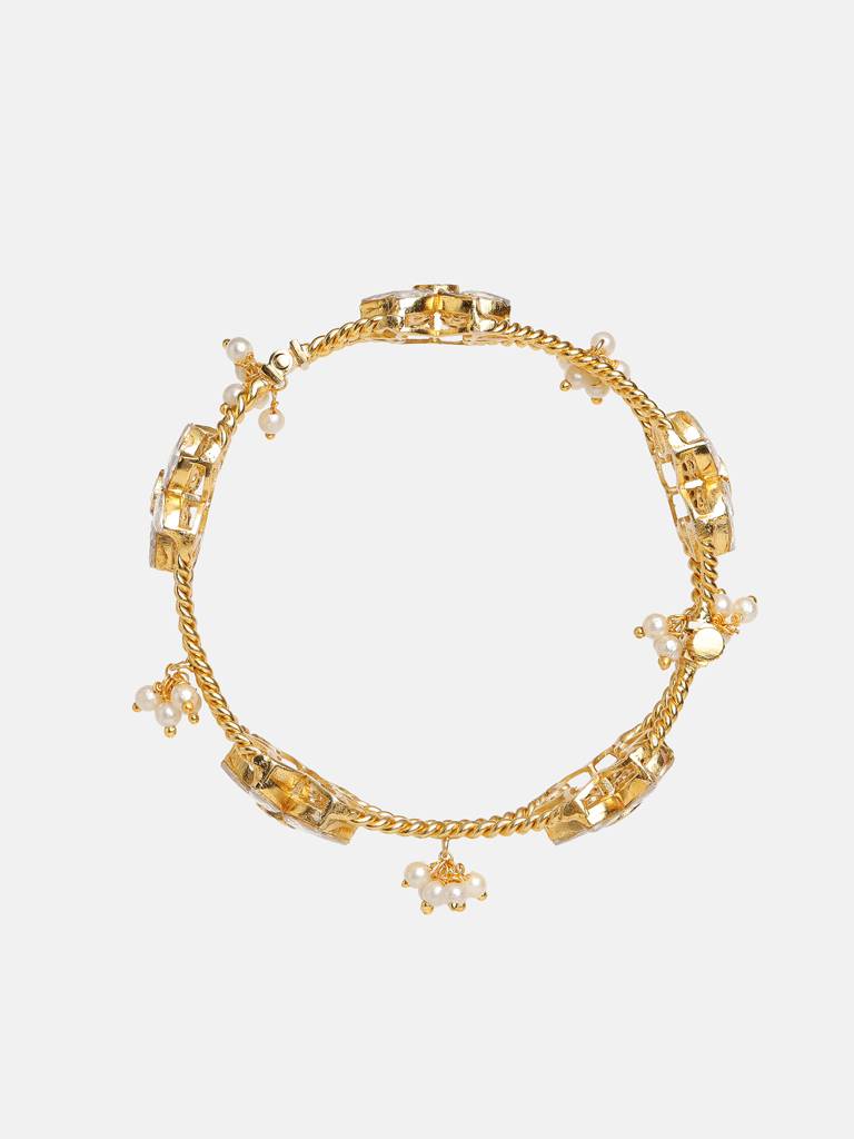 Kundan Bracelet With Stones : RRSEP25-55