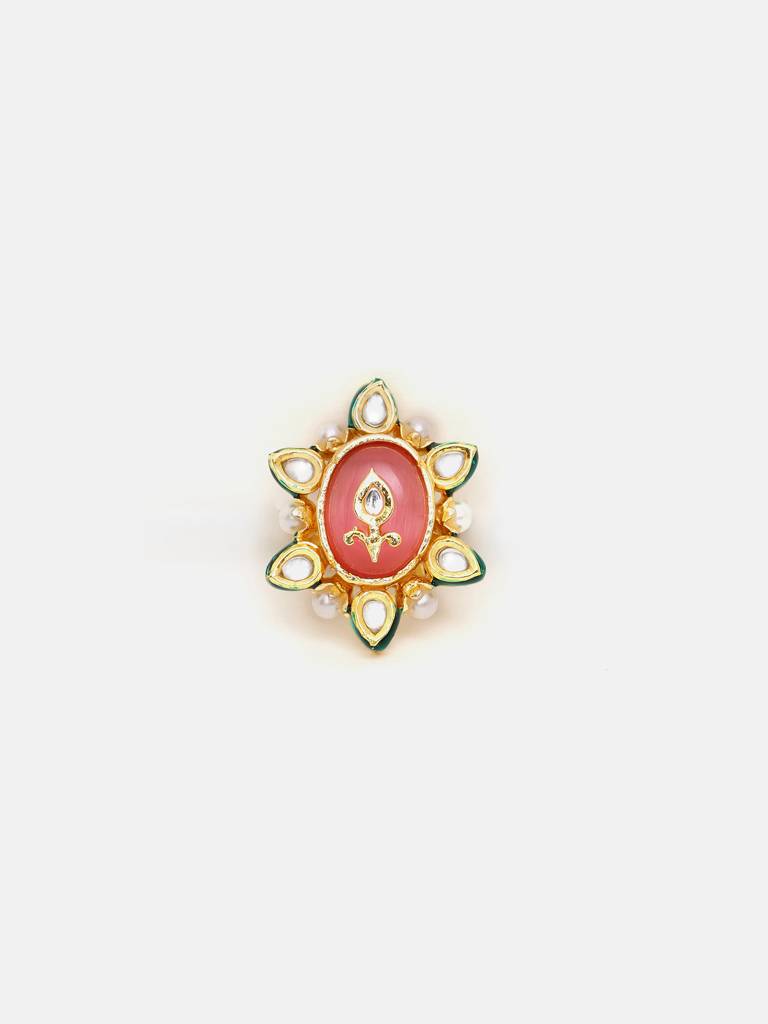 Kundan Cocktail Ring : RRSEP25-62