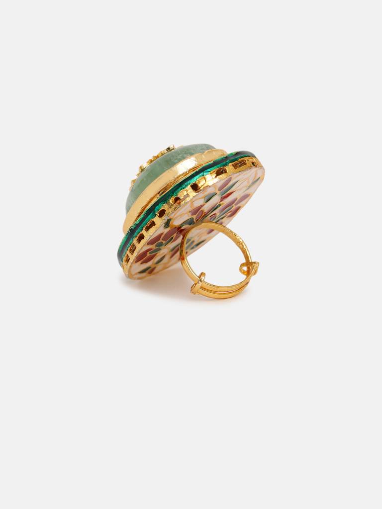 Kundan And Stone Ring : RRSEP25-67