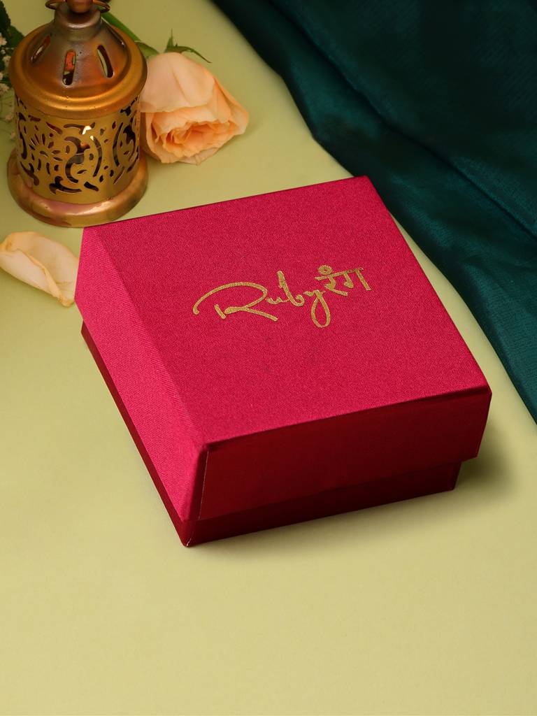 Red Meenakari Kundan Layered Necklace With Earrings & Maang Tikka : RRSEP25-93