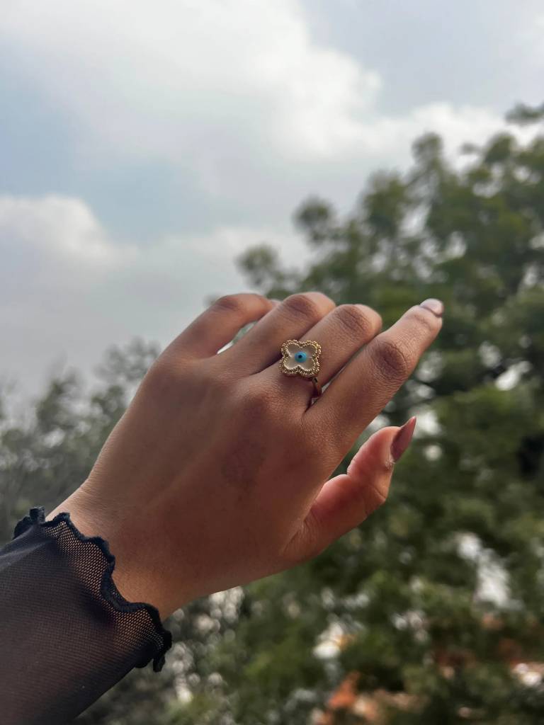 Greek Evil Eye Ring For Women & Girls : RS10647