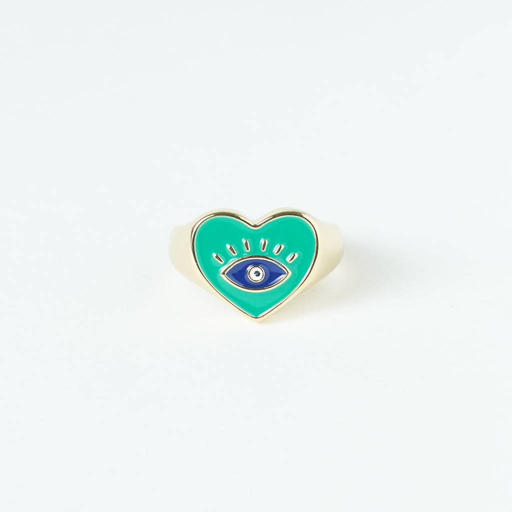 Bella Evil Eye Love Ring For Women & Girls : RS12898