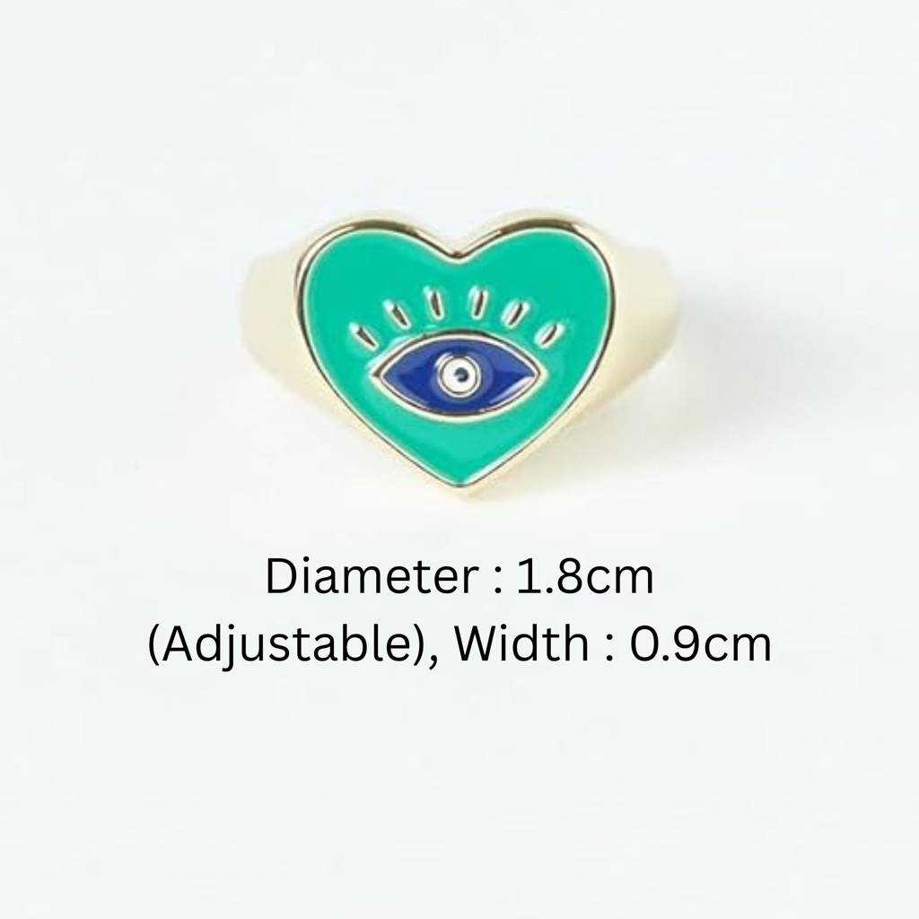 Bella Evil Eye Love Ring For Women & Girls : RS12898