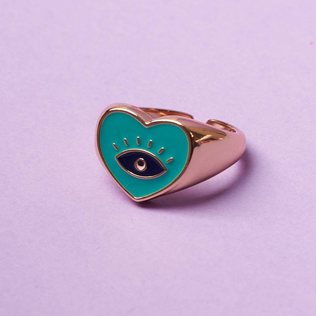Bella Evil Eye Love Ring For Women & Girls : RS12898