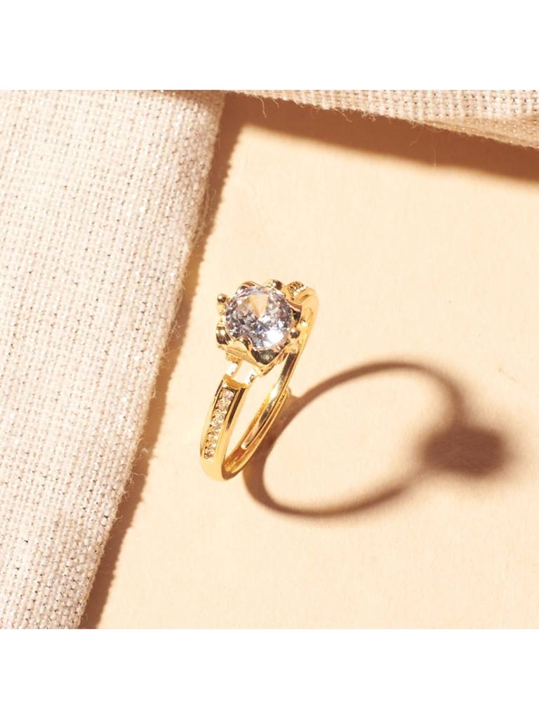 Radiant Crystal Ring For Women & Girls : RS14306-G
