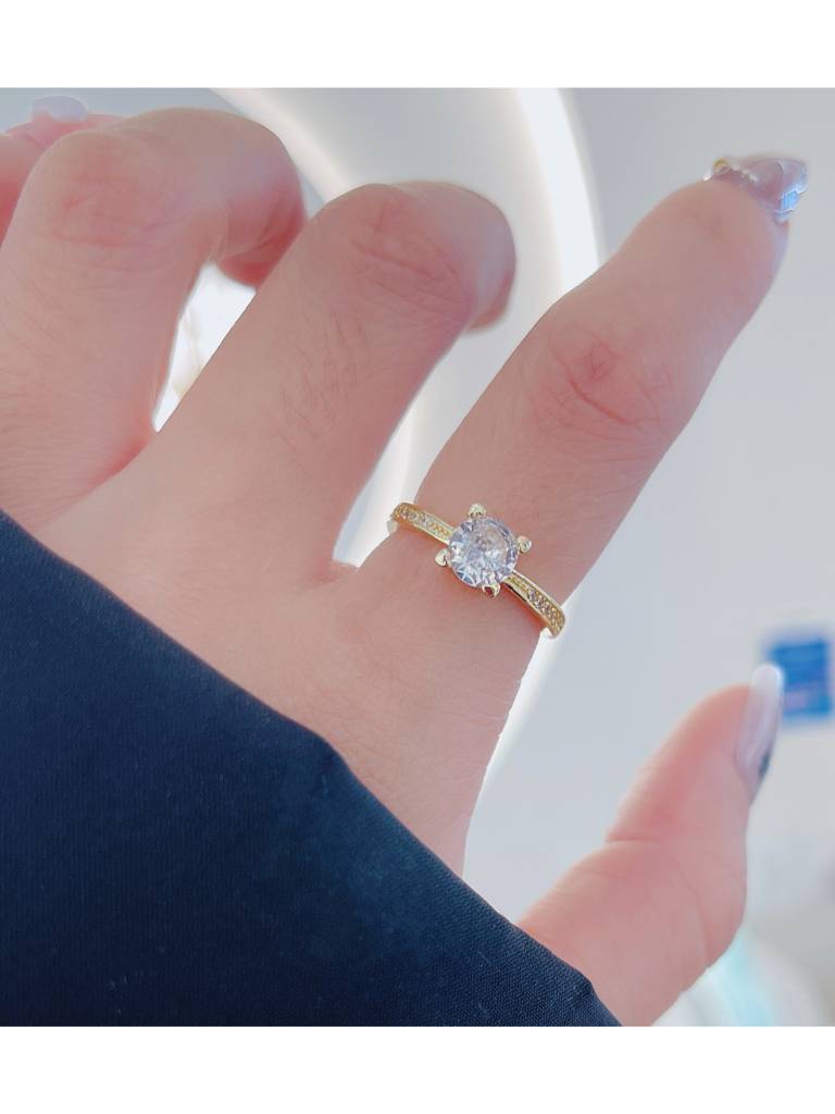 Princess-Cut Gemstone Ring For Women & Girls : RS14312-G