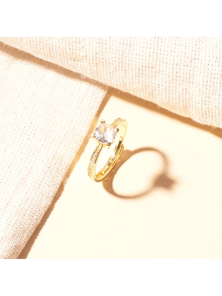 Princess-Cut Gemstone Ring For Women & Girls : RS14312-G