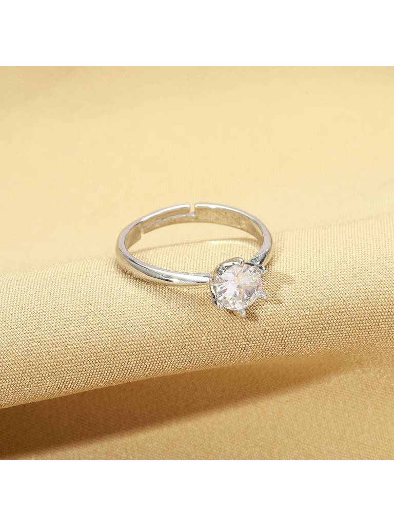 Brilliant Dazzling Crystal Ring For Women & Girls : RS14337-S
